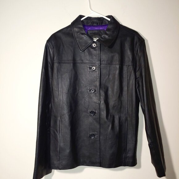 Mossimo Supply Co. Leather Jacket Size XL Black - Picture 1 of 6